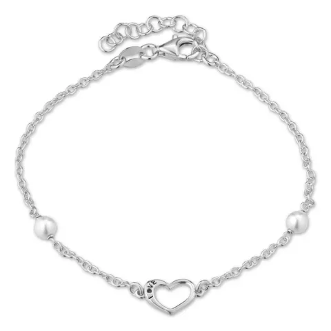 Herz Armband aus Silber und Anhänger aus Silber