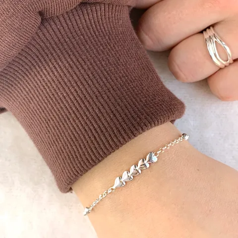 Herz Armband aus Silber und Anhänger aus Silber