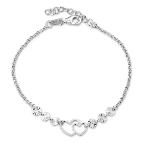 Herz Armband aus Silber und Anhänger aus Silber