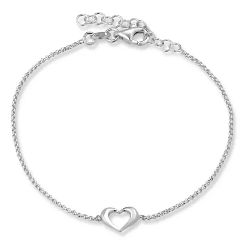 Herz Armband aus Silber und Anhänger aus Silber