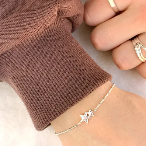 Stern Armband aus Silber und Anhänger aus Silber