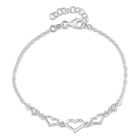 Herz Armband aus Silber und Anhänger aus Silber