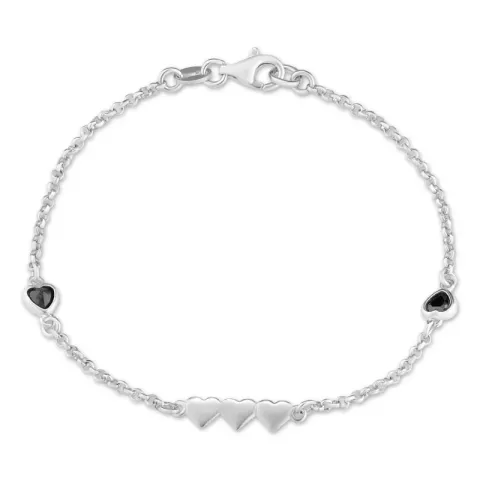 Herz Armband aus Silber und Anhänger aus Silber