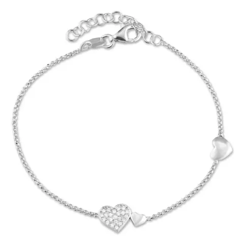 Herz Armband aus Silber und Anhänger aus Silber