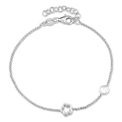 Blumen Armband aus Silber und Anhänger aus Silber