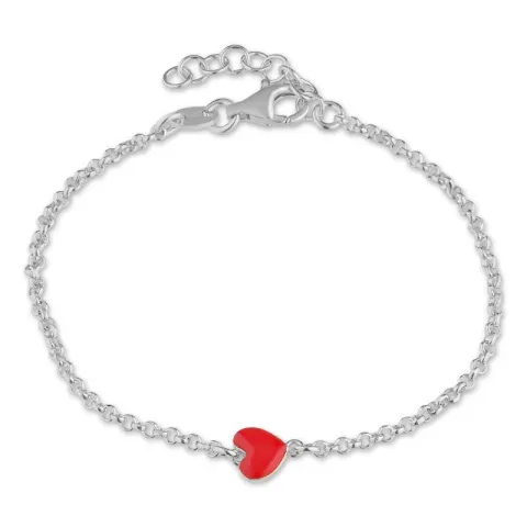 Herz Armband aus Silber und Anhänger aus Silber