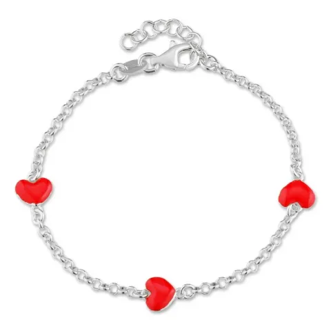 Herz Armband aus Silber und Anhänger aus Silber