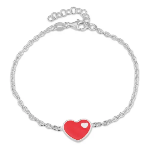 Herz Armband aus Silber und Anhänger aus Silber