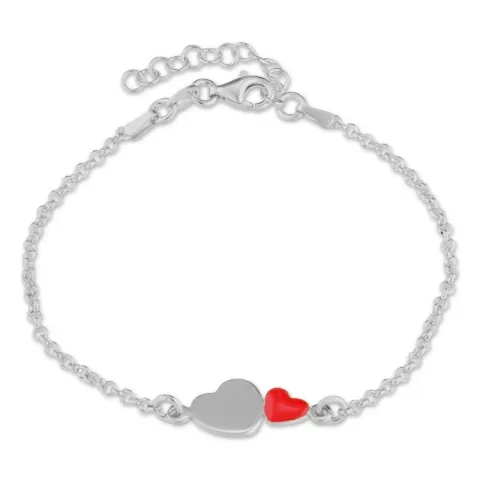 Herz Armband aus Silber und Anhänger aus Silber