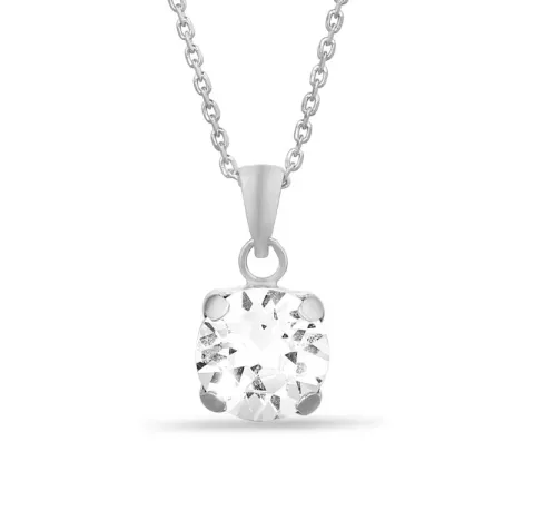 Halskette aus Silber und Anhänger aus Silber