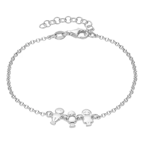 familie Armband aus Silber und Vater - Tochter - Mutter aus Silber