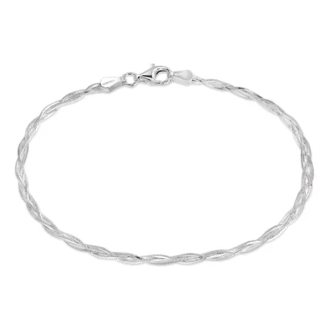 Geflochtenes Armband aus Silber  x 2,4 mm