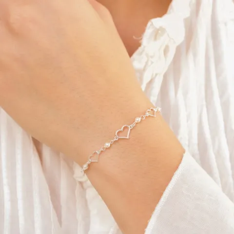 Herz Armband aus Silber