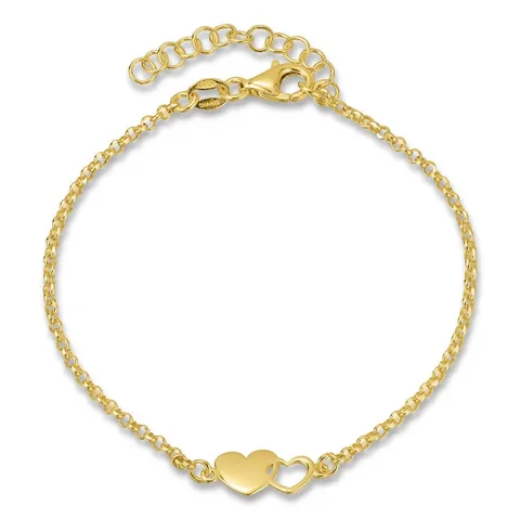 Herz Armband aus vergoldetem Sterlingsilber
