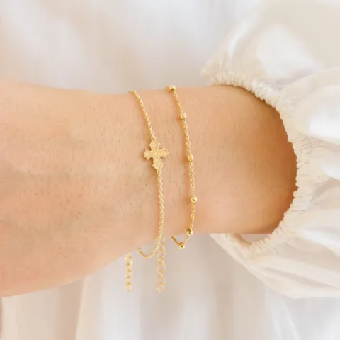 Kugel Armband aus vergoldetem Sterlingsilber