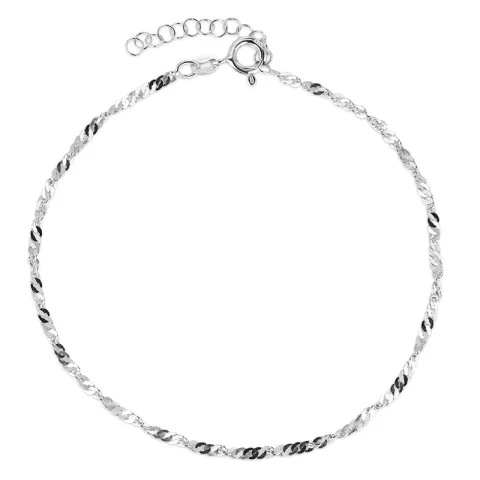 Fußkette aus Silber 24 + 3 cm x 