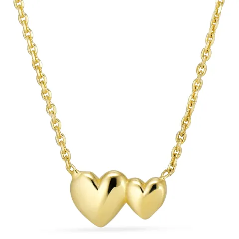 Herz Halskette aus vergoldetem Sterlingsilber