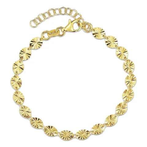 Armband aus vergoldetem Sterlingsilber  x 4,8 mm