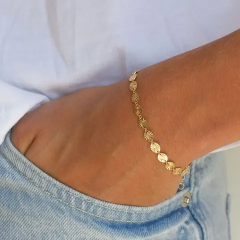 Armband aus vergoldetem Sterlingsilber  x 4,8 mm