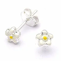 Blumen Ohrringe in Silber