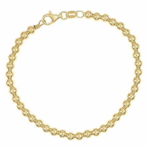 Kugelkettenarmband aus vergoldetem Sterlingsilber x 4,0 mm