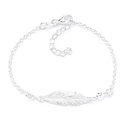 Echten blatt armband aus silber und anhänger aus silber