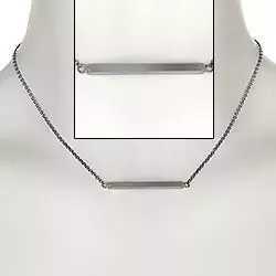 Halskette aus schwarzes rhodiniertes Silber