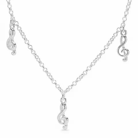 Knoten Anhänger mit Halskette aus Silber
