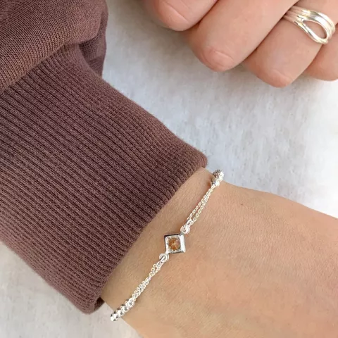 Elegant Zirkon Armband aus Silber