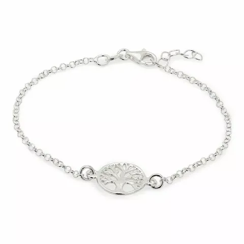 Runder Lebensbaum Armband aus Silber