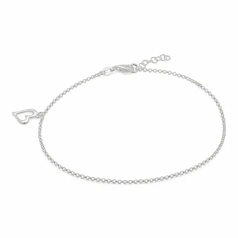 Herz Fußkette aus Silber