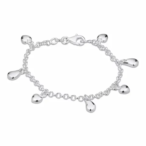 Armband aus Silber und Herzförmiger Anhänger aus Silber