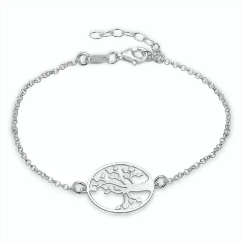 runder Lebensbaum Armband aus Silber und Anhänger aus Silber