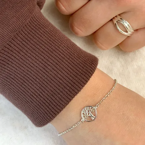 Lebensbaum Armband aus Silber und Anhänger aus Silber