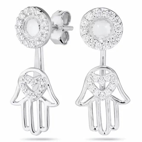 Hamsas Hand Ohrringe in Silber