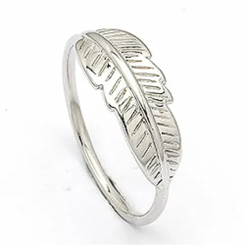 Blatt Ring aus Silber