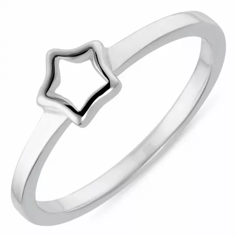 Einfacher stern ring aus silber