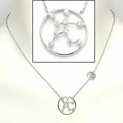 Jungfrau Sternzeichen Halskette aus Silber