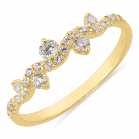 Kollektionsmuster Zirkon Ring aus vergoldetem Sterlingsilber
