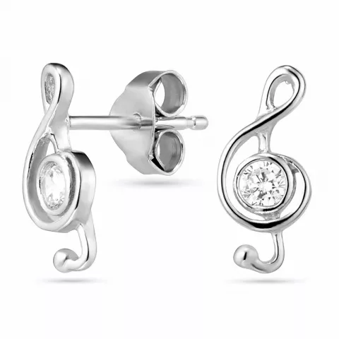 Echten Knoten Ohrringe in Silber