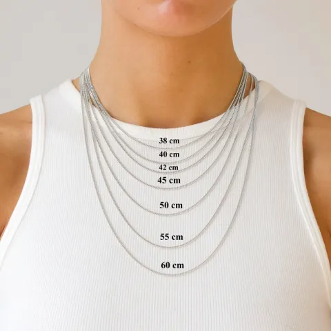 BNH Panzerhalskette aus Silber 40 cm x 10,5 mm