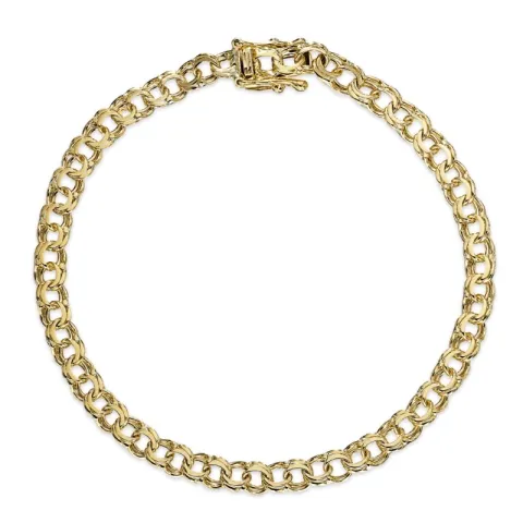 BNH Bismark-Armband aus 14 Karat Gold 18,5 cm x 4,0 mm