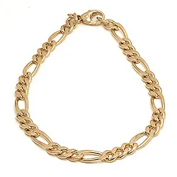 Figaroarmband aus 14 Karat Gold 17 cm x 4,6 mm