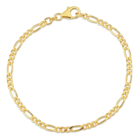 Figaroarmband aus 8 Karat Gold 17 cm x 2,8 mm