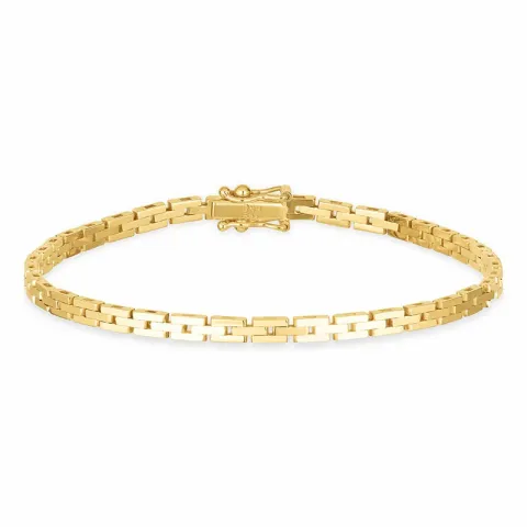 BNH Gliederarmband aus 14 Karat Gold 18,5 cm x 3,0 mm