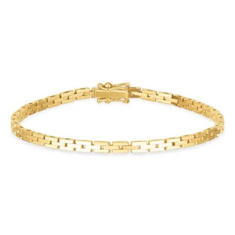 BNH Gliederarmband aus 14 Karat Gold 14,5 cm x 3,0 mm