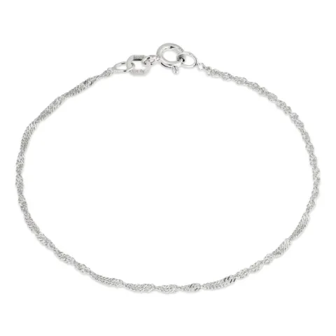 BNH Singapore Armband aus Silber 18,5 cm x 1,5 mm