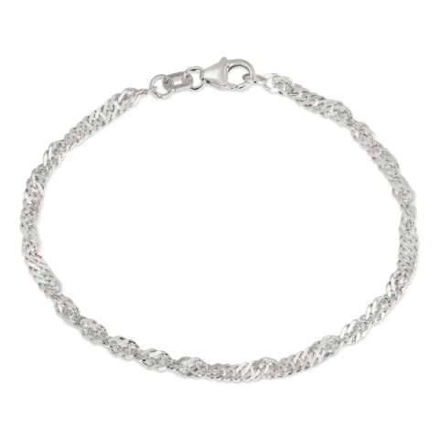 BNH Singapore Armband aus Silber 17 cm x 2,9 mm