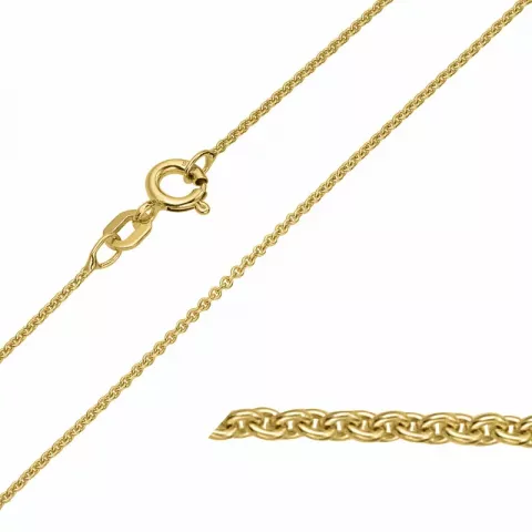 BNH Anker runden Halskette aus 8 Karat Gold 60 cm x 1,2 mm