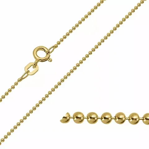 Bnh kugelkette aus vergoldetem sterlingsilber 45 cm x 1,2 mm